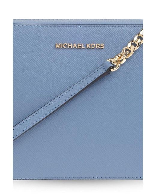 MICHAEL Michael Kors Blue 'jet Set Large' Shoulder Bag,