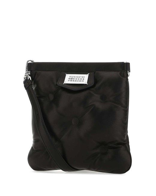 Maison Margiela Black Glam Slam Flat Pocket Shoulder Bag for men