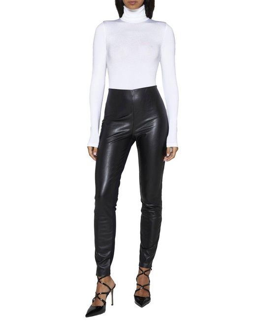 Wolford Colorado Long Sleeved Turtleneck Bodysuit in White