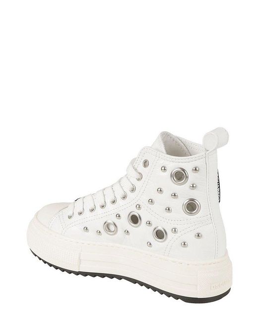 DSquared² White Berlin High-top Sneakers
