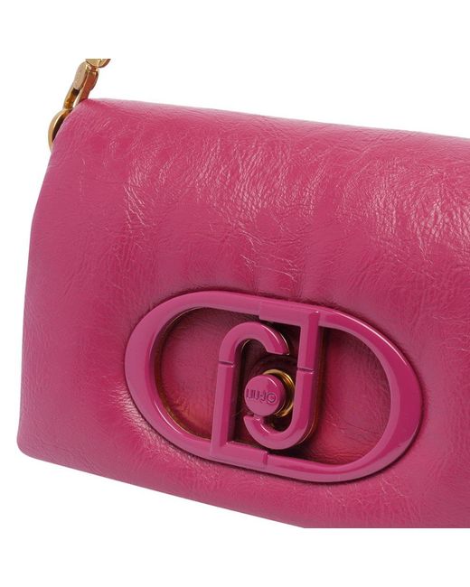 Liu Jo Purple Lapuffy Large Shoulder Bag