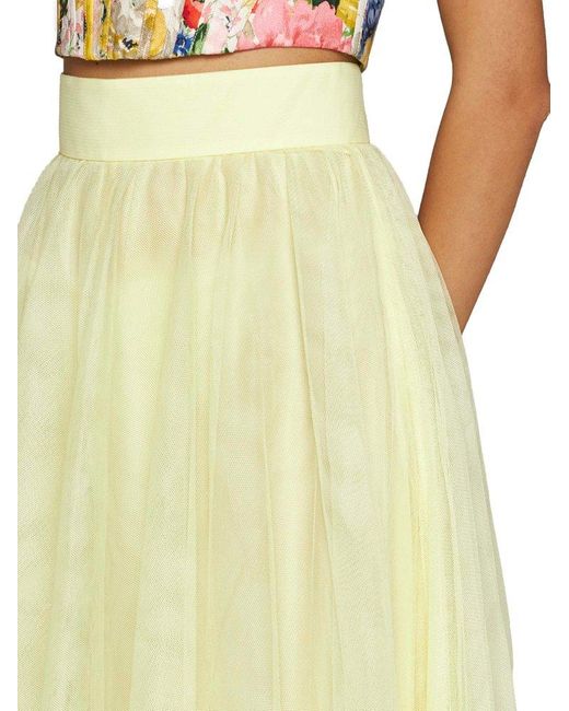 Zimmermann Yellow Tulle Maxi Skirt