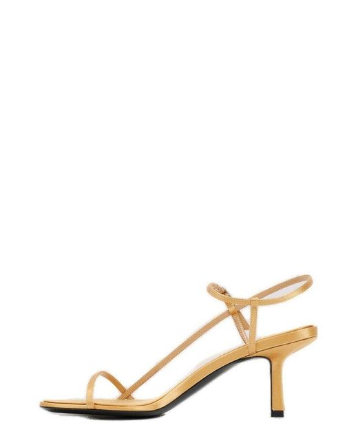 yellow ankle strap sandals