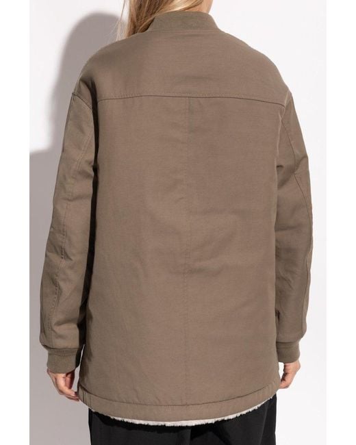 Yves Salomon Brown Convertible Jacket