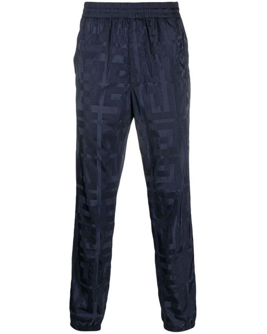 Givenchy Blue All-over Printed Jogger Pants for men