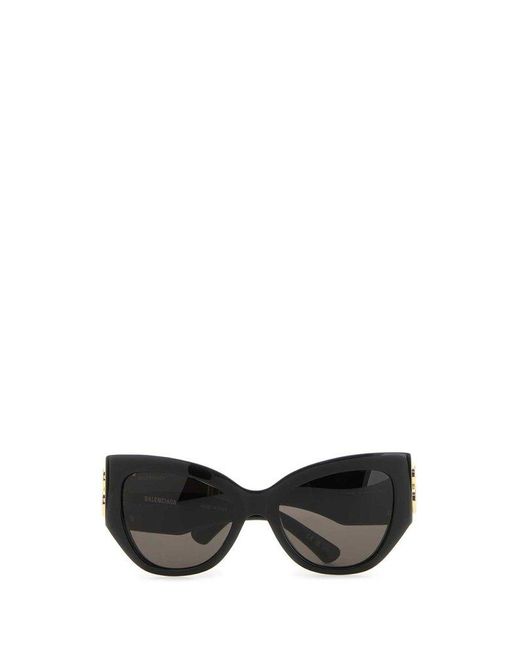 Balenciaga Black Acetate Bossy Cat Sunglasses