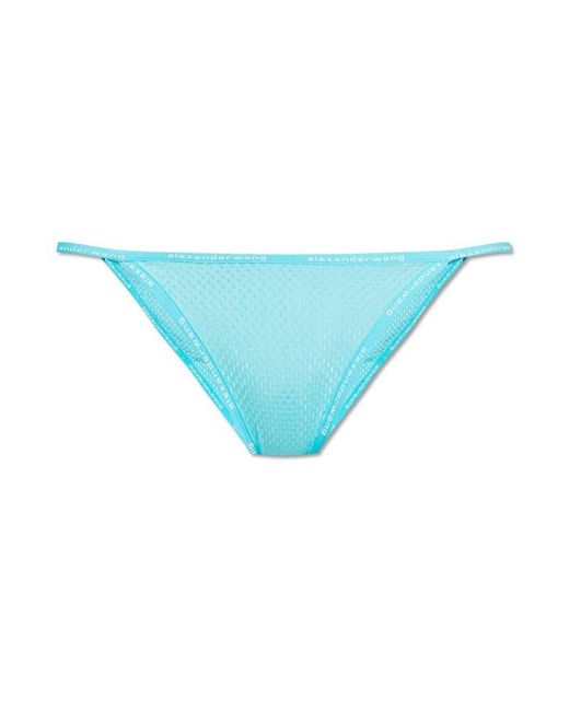 Alexander Wang Blue String Bikini Briefs