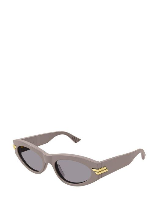Bottega Veneta Gray Cat-eye Frame Sunglasses