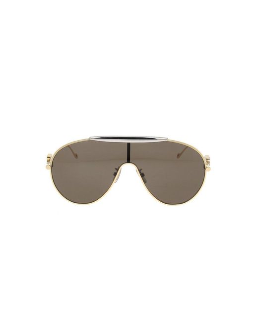 Loewe Gray Aviator Frame Sunglasses