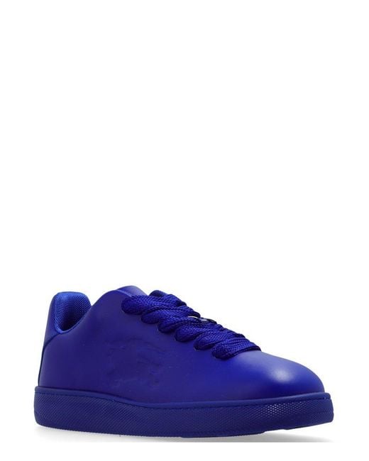 Burberry Purple Box Ekd Embossed Lace-up Sneakers for men