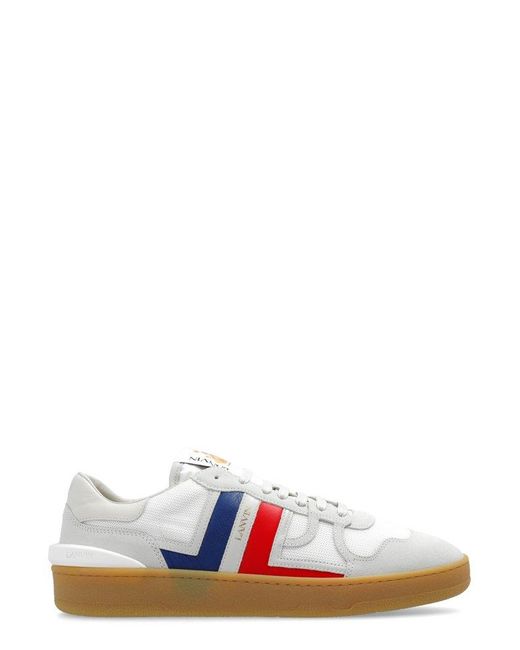 Lanvin White Clay Lace-up Seakers