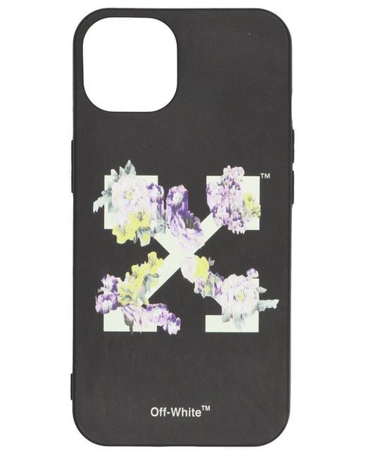 Off-White c/o Virgil Abloh Black Flowers Arrow Iphone 13 Pro Max Cover