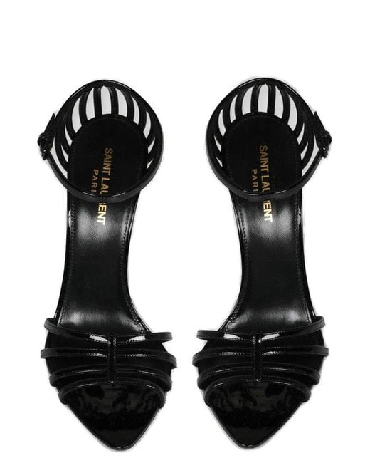 Saint Laurent Black Milena Sandals