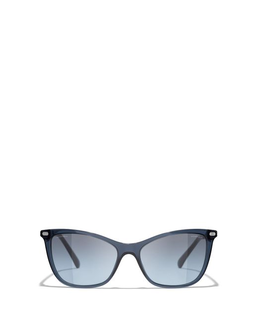 Chanel Blue Cat Eye Sunglasses