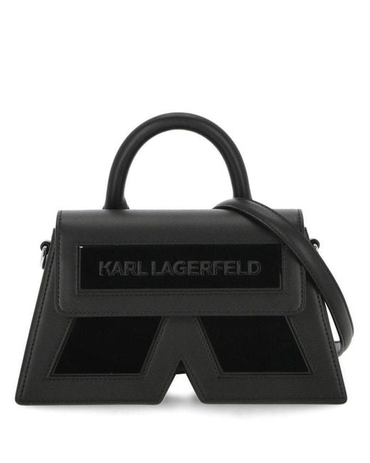 Karl Lagerfeld Black Icon K Small Crossbody Bag