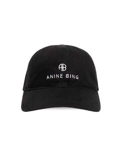 Anine Bing Black Jeremy Baseball Cap