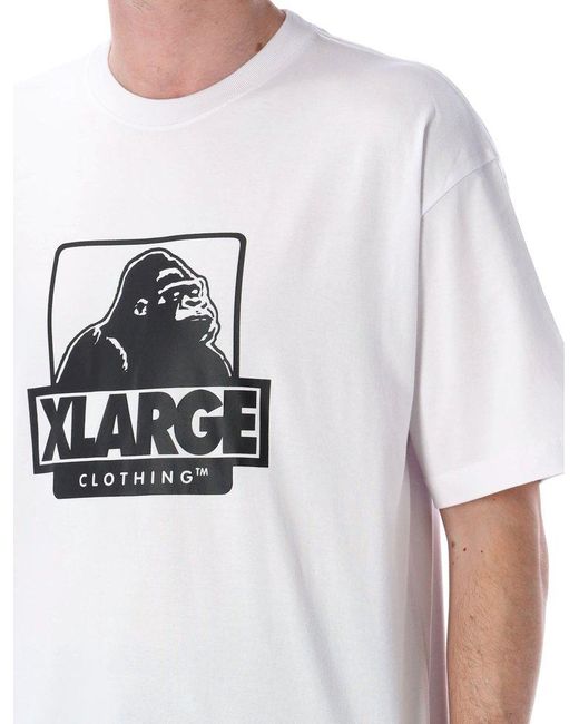 Xlarge White Original Logo Tee for men