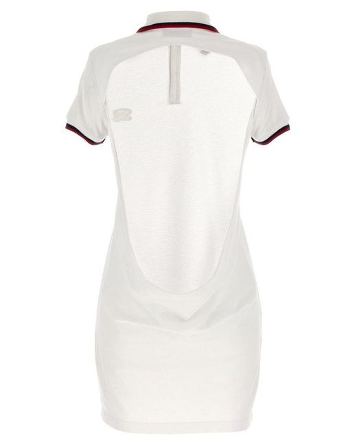 DSquared² White Maxi Cut Out Polo Dress Dresses