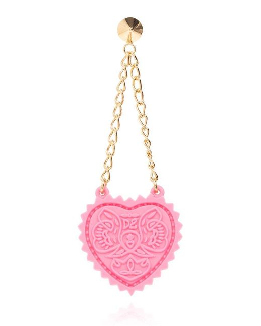 DSquared² Pink Earrings With Charms,