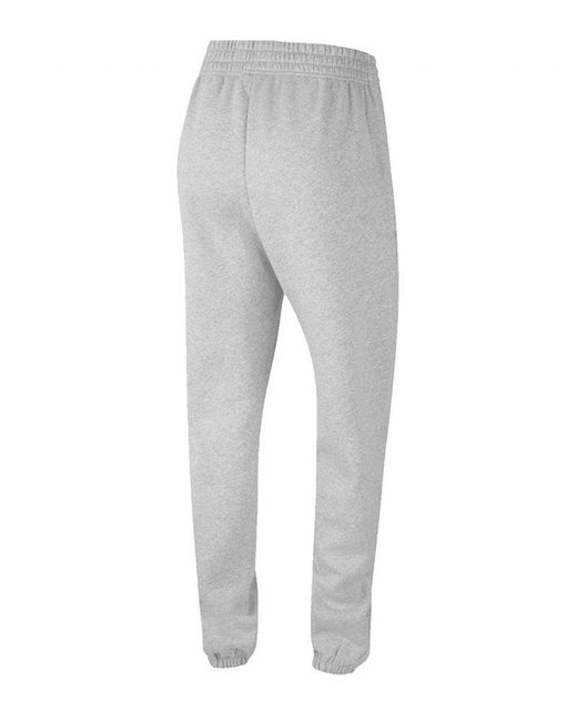 Nike Cotton Logo Embroidered Elasticated Waistband Track Pants in Grey  (Grey) | Lyst Australia