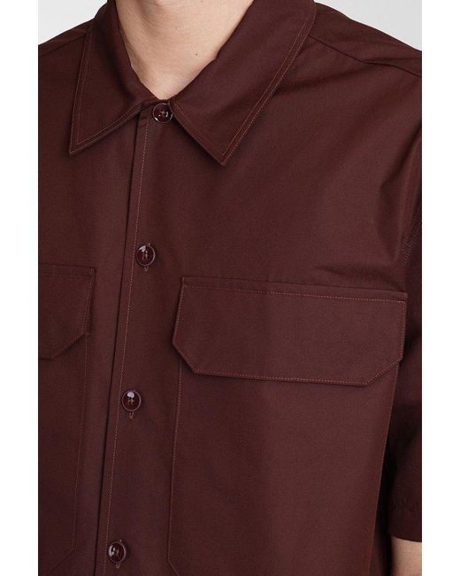 Jil Sander Brown Short-sleeved Shirt for men