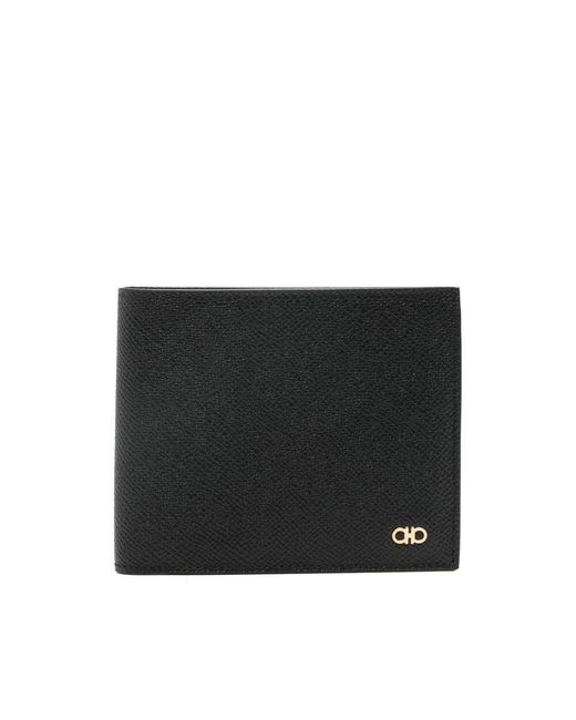 Ferragamo Black Bi-fold Wallet for men