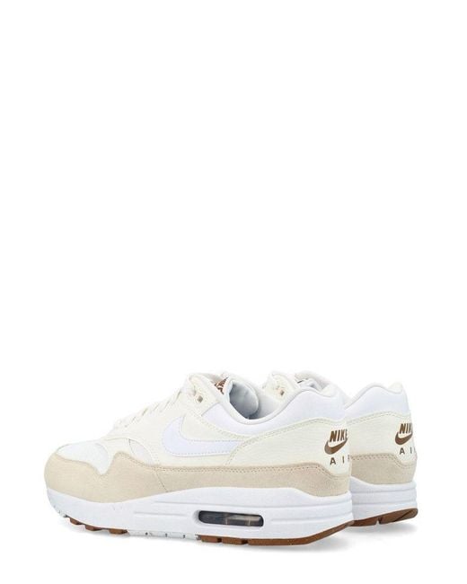 Nike White Air Max 1 Sc Panelled Low-top Sneakers