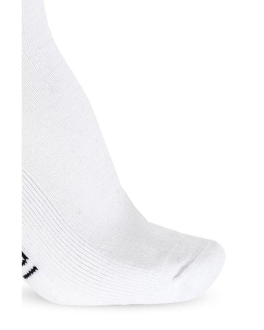 Amiri White Socks With Logo, for men