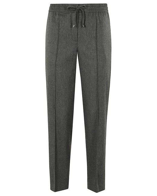 Seventy Gray Drawstring Tapered Trousers