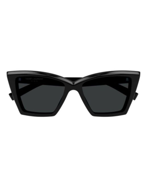 Saint Laurent Black Cat-eye Sunglasses