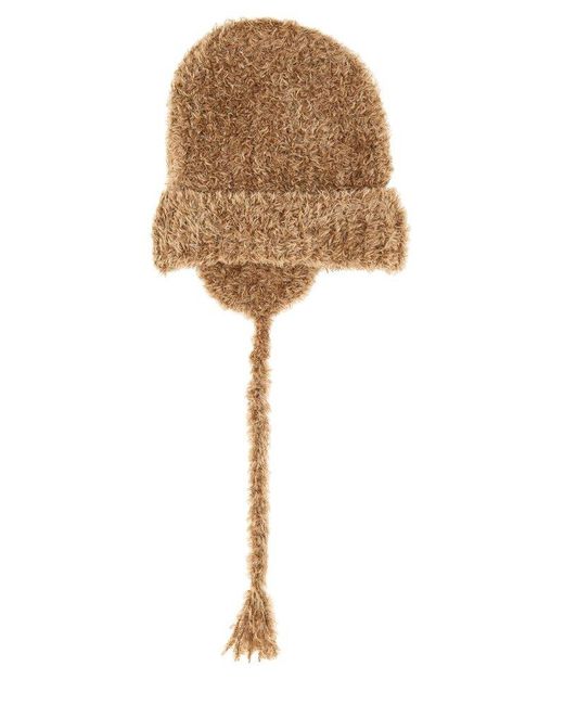 Kijima Takayuki White Oversized Beanie Hat for men