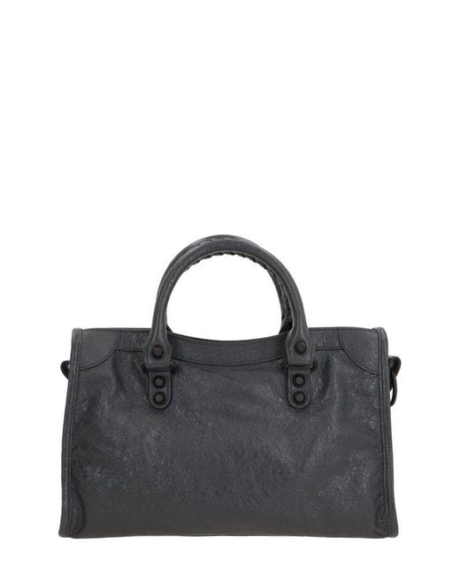 Balenciaga Black Le City Medium Top Handle Bag