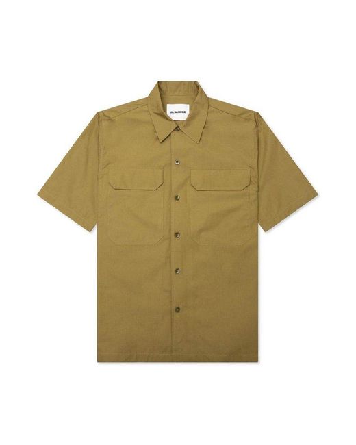 Jil Sander Green Short-Sleeved Shirt for men