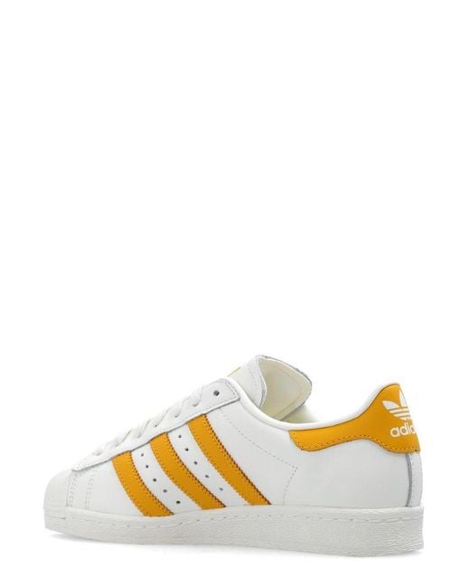 Adidas Originals Yellow Superstar 82 Lace-up Sneakers for men
