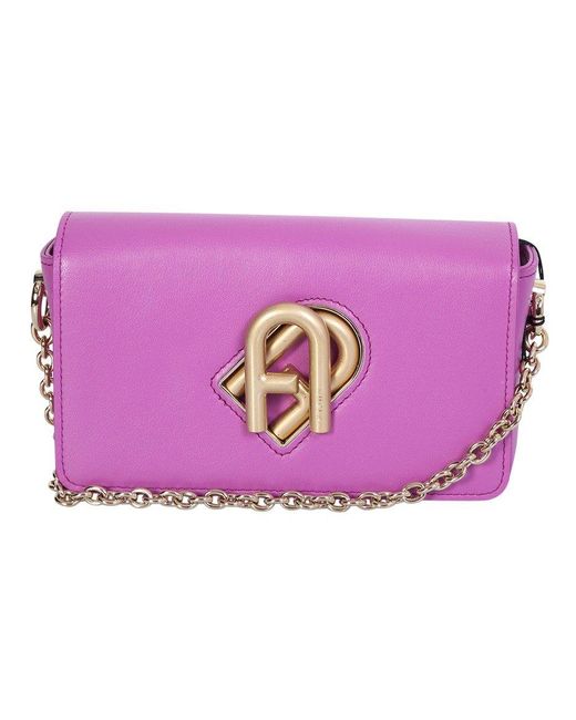 Furla My Joy Twistlock Crossbody Bag in Pink Lyst