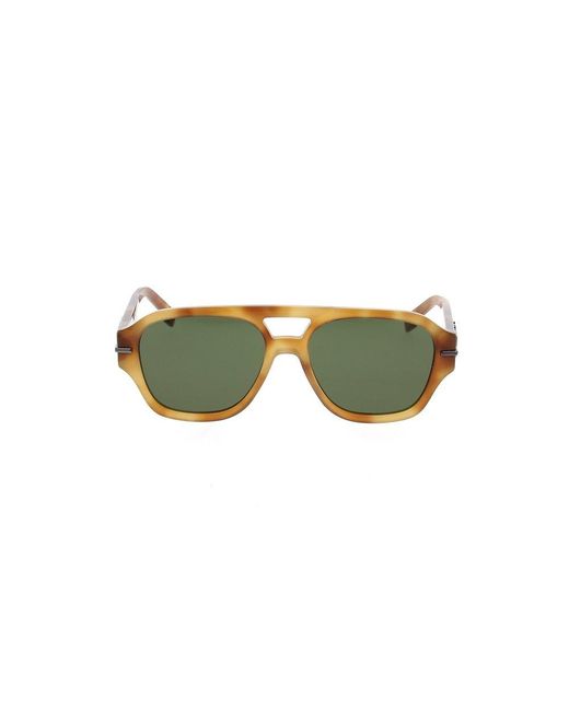 Fendi Green Square Frame Sunglasses for men