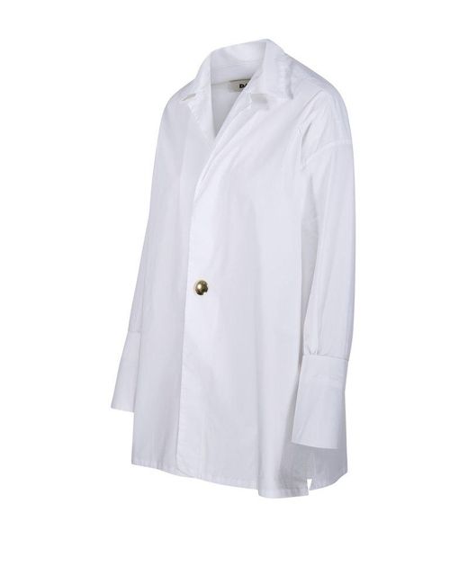 DARKPARK White Oversized Button-Up Top