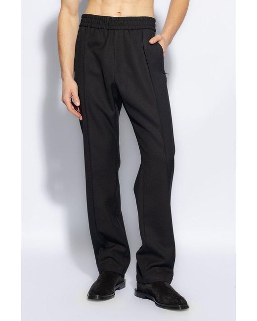 Emporio Armani Black Trousers With Elastic Waist, for men