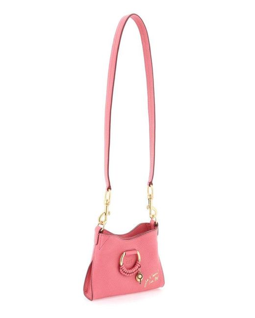 See By Chloé Pink "Small Joan Shoulder Bag With Cross