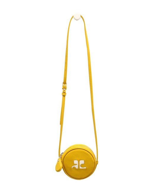 Courreges Metallic Small Circle Bags