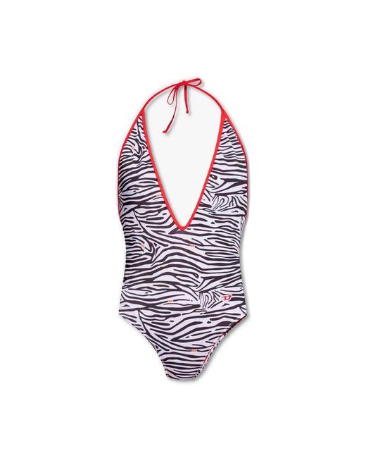 DIESEL White 'bfsw-lory' One-piece Swimsuit
