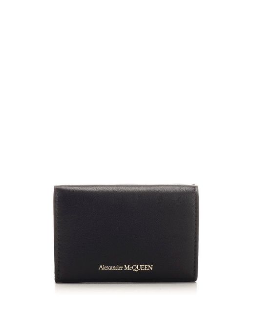 Alexander McQueen Black Trifold Wallet