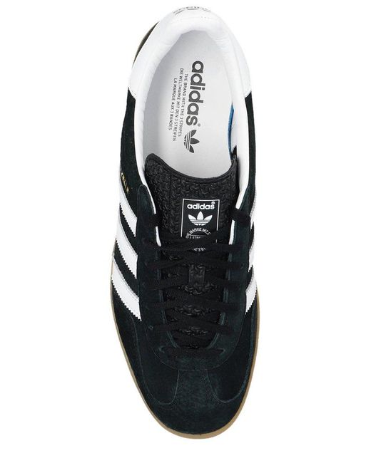 Adidas Originals Black Gazelle Indoor Lace-up Sneakers