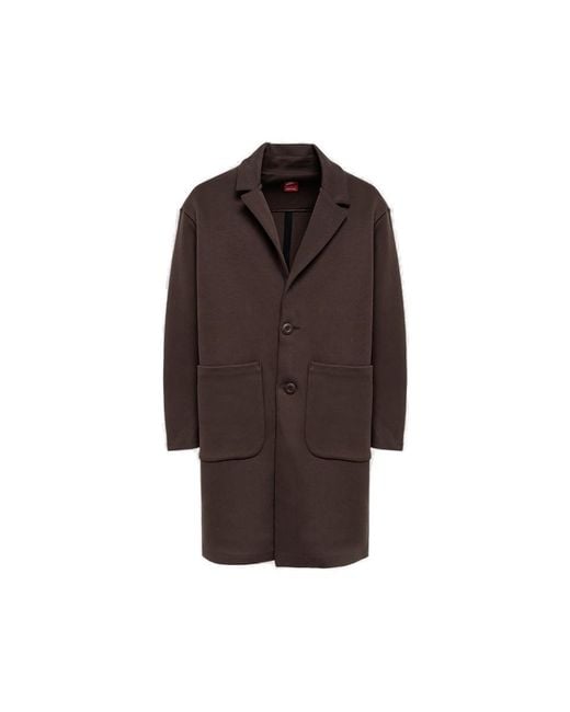 Nike Brown Loose Fit Trench Coat for men