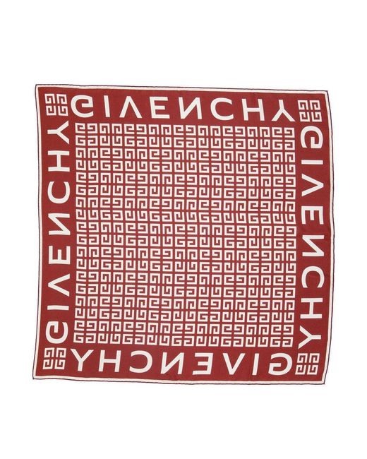 Givenchy Red Carre 4 G En Soie