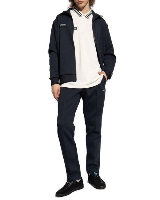 Adidas Originals Blue Angelzarke Technical-jersey Zipped Track Jacket for men