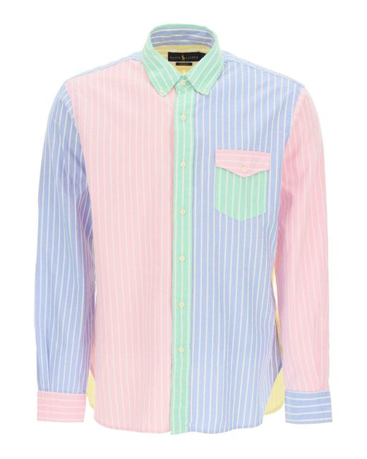 Polo Ralph Lauren Multicolor Striped Oxford Shirt S Cotton for men