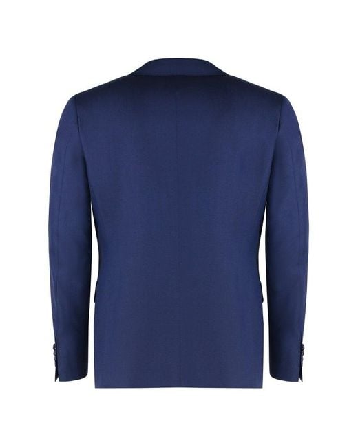 Canali Blue Two Piece Tailored Suit for men