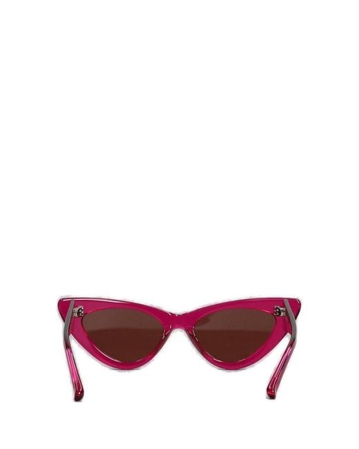 The Attico Red Cat-eye Sunglasses