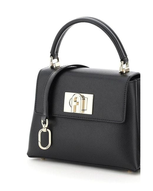 Furla Black 1927 Top Handle Mini Bag